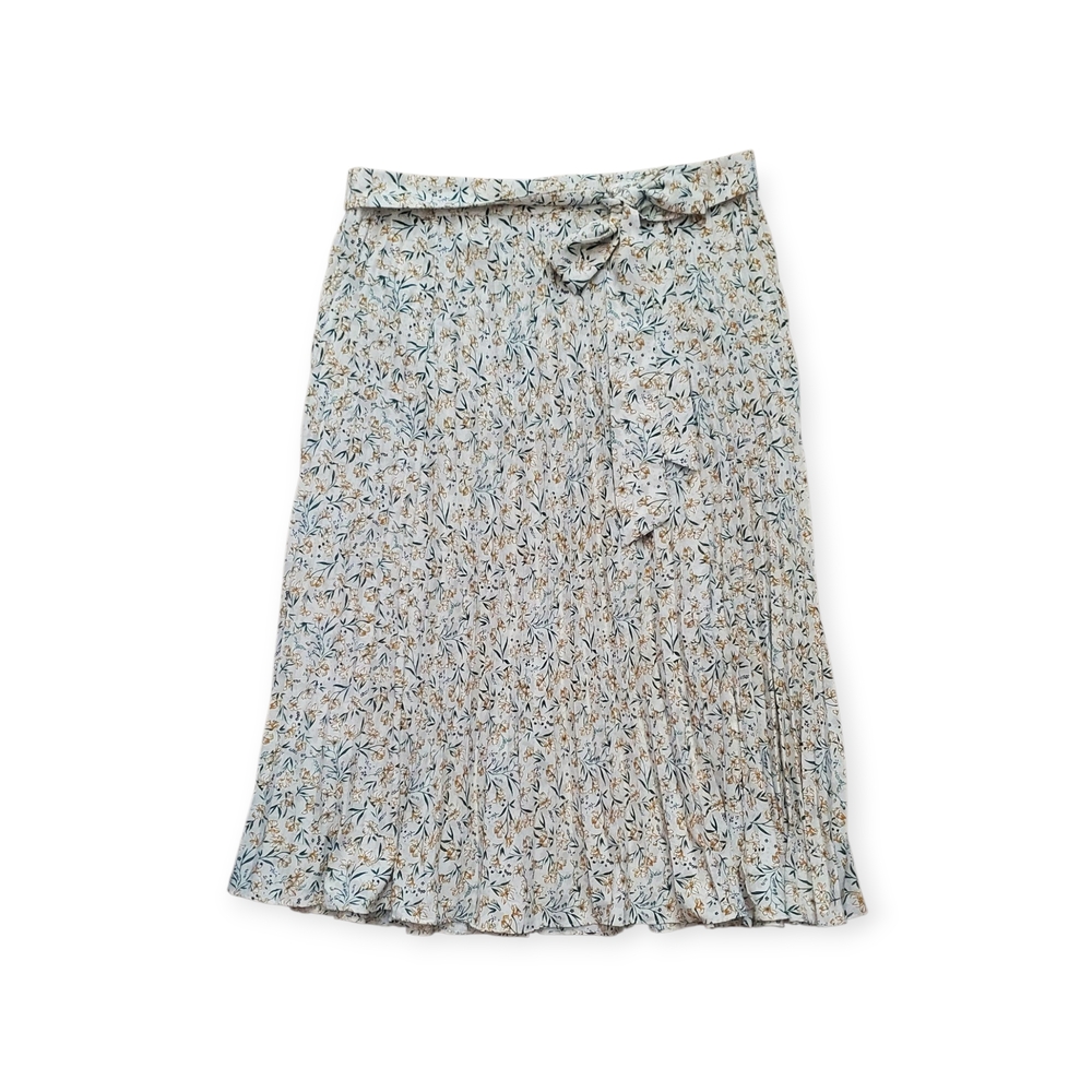 Skies Are Blue Floral Midi Skirt